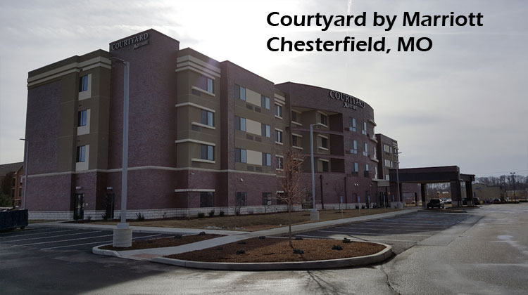 Courtyard by Marriott, Chesterfield, MO completed project